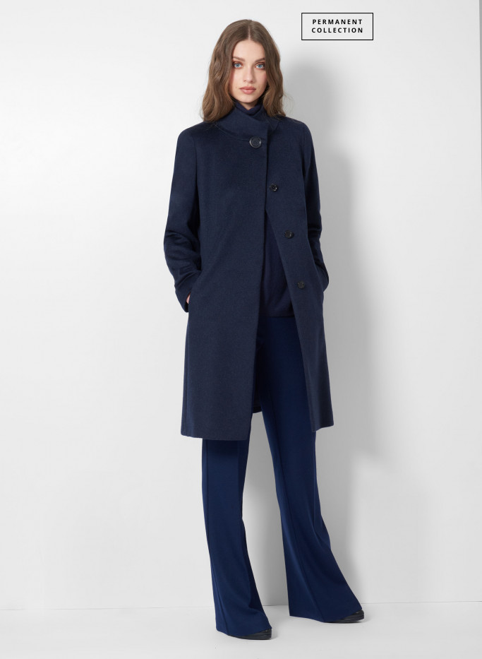 Blue cashmere coat