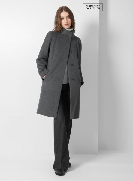 Grey cashmere coat