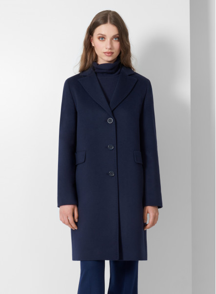 Wool and cashmere blue coat