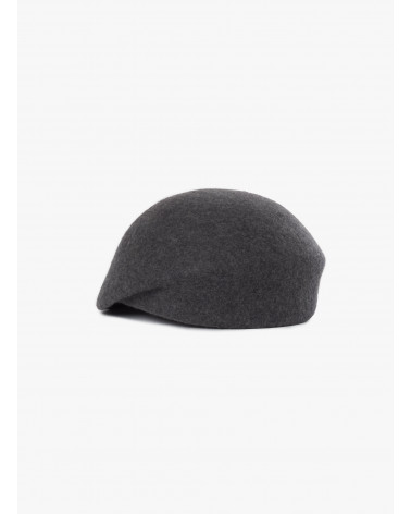 Grey wool felt berret