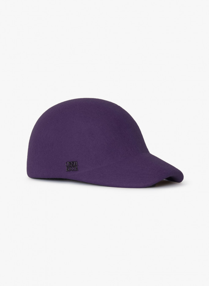 Purple wool felt baseball hat | Cinzia Rocca