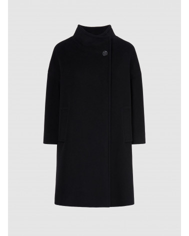 Wool and cashmere black coat Cinzia Rocca