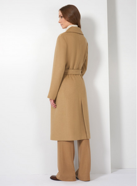 Dark camel wool on sale coat