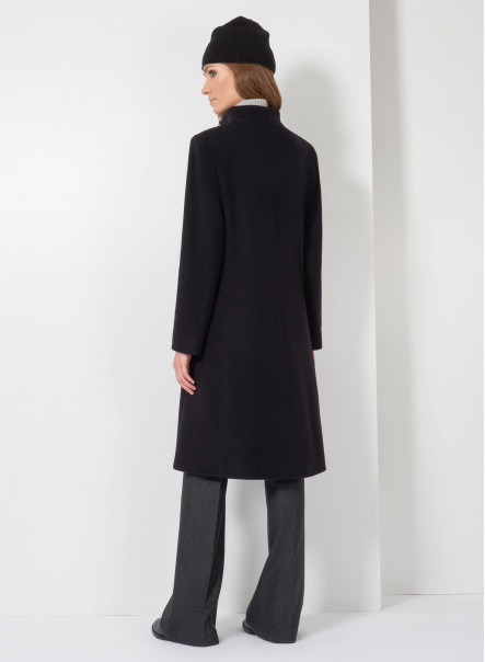 Wool and cashmere black coat Cinzia Rocca