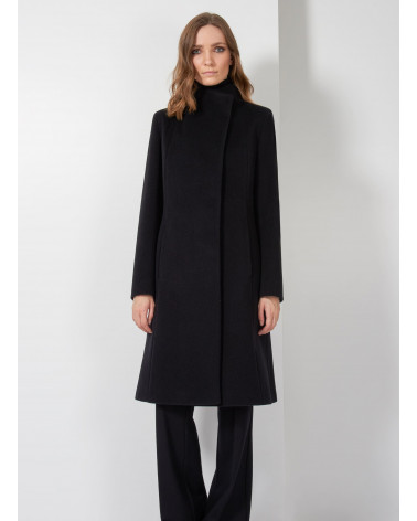 Wool and cashmere black coat Cinzia Rocca