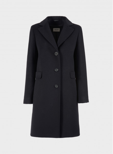 Wool and cashmere black coat Cinzia Rocca