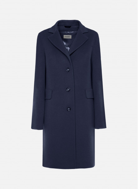 Wool and cashmere blue coat Cinzia Rocca