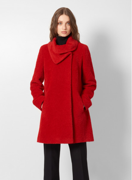 alpaca boucle coat