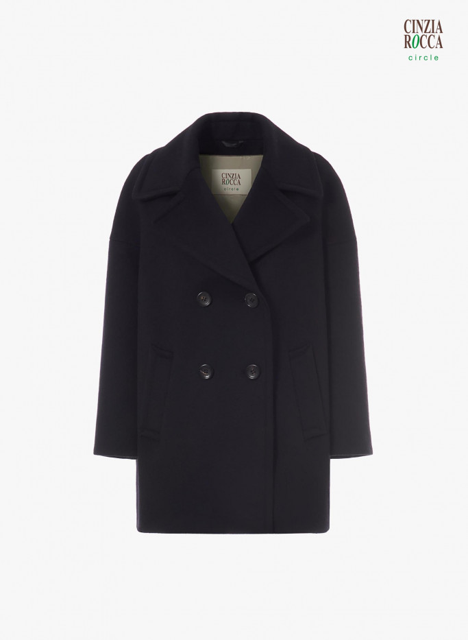 Sustainable sales wool coat