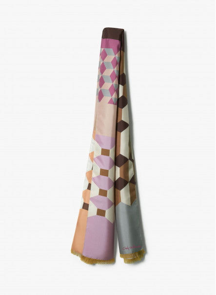 Sciarpe di seta firmate con assi visivi stampa donna scialli di piume di  pavone e avvolge Foulard di marca di lusso