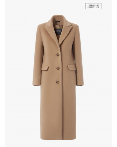 Camel wool 2025 blend women's coat