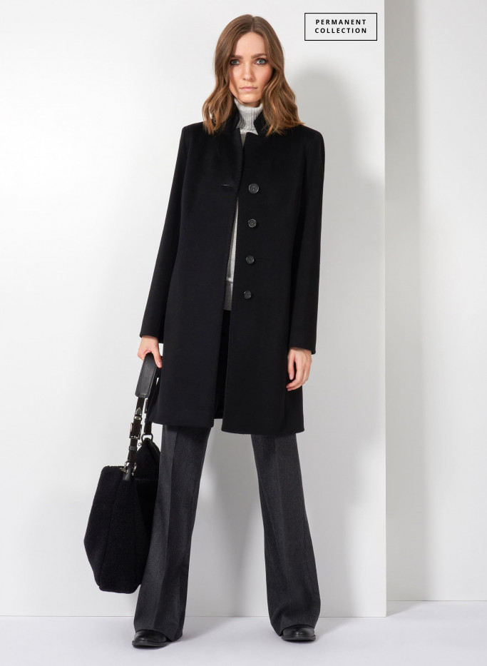 Black wool shop coat uk