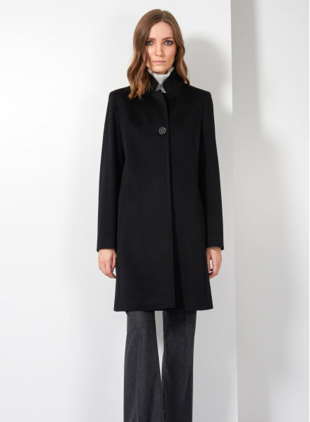 Black wool coat