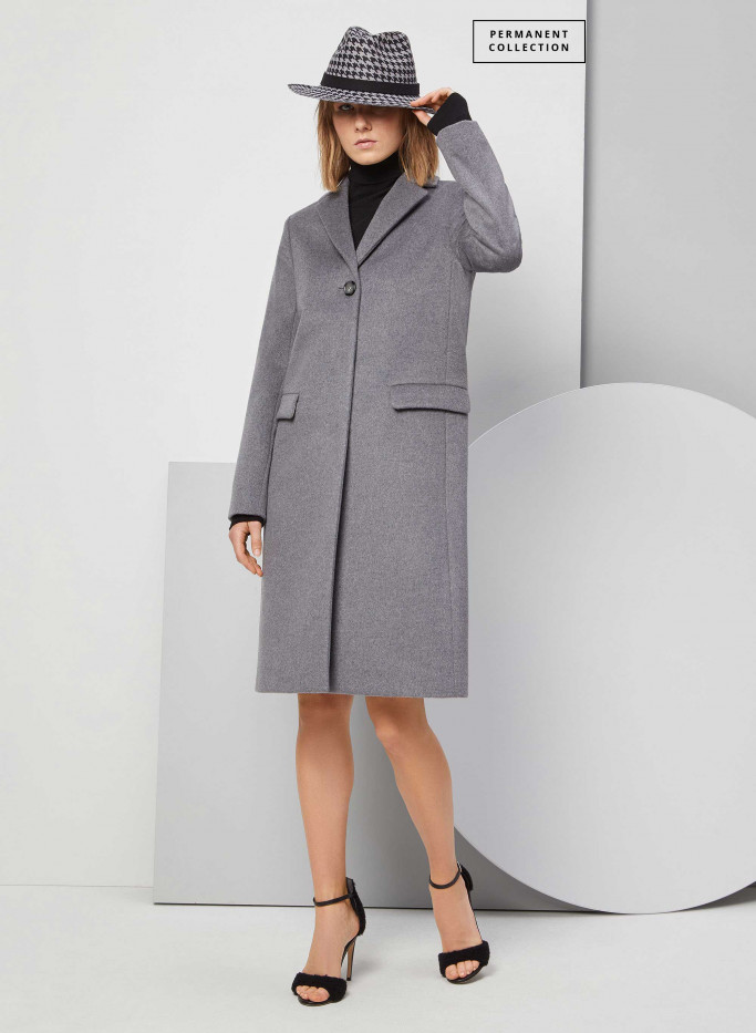 Grey wool coat