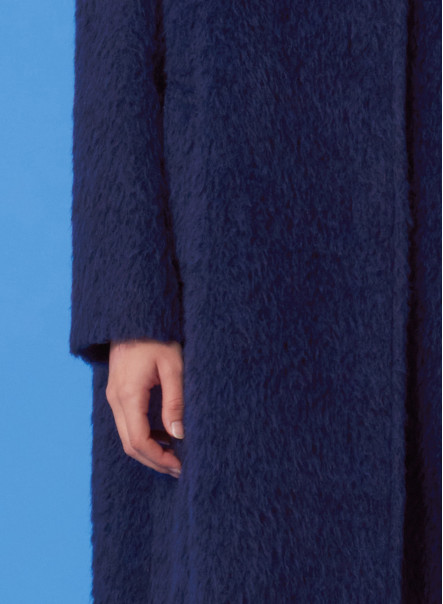 Long haired maxi coat
