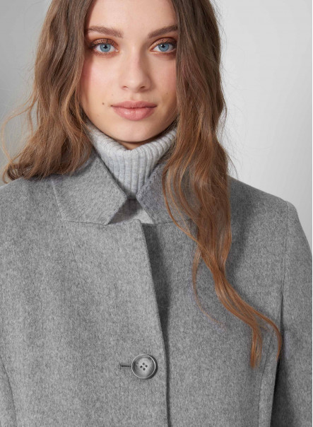 Grey Wool Coat Cinzia Rocca | lupon.gov.ph