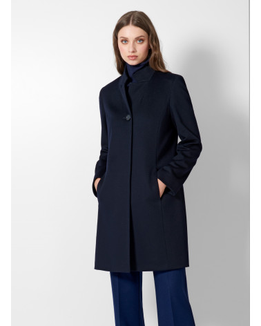 Coat with inverted notch collar in wool | Cinzia Rocca