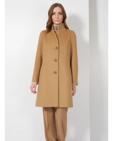 Wool coat with nylon bib - Cinzia Rocca