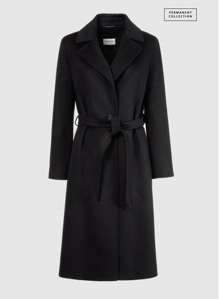 Cashmere belted coat with notch collar - Cinzia Rocca