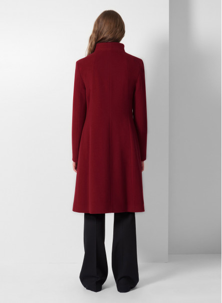 Wool and cashmere coat with asymmetric closure - Cinzia Rocca