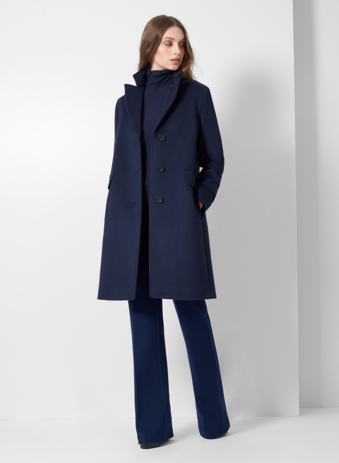Wool and cashmere coat with notch collar - Cinzia Rocca