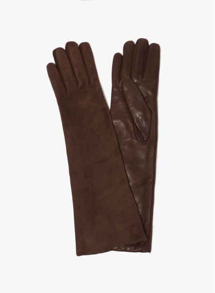 Dark Brown Leather Gloves