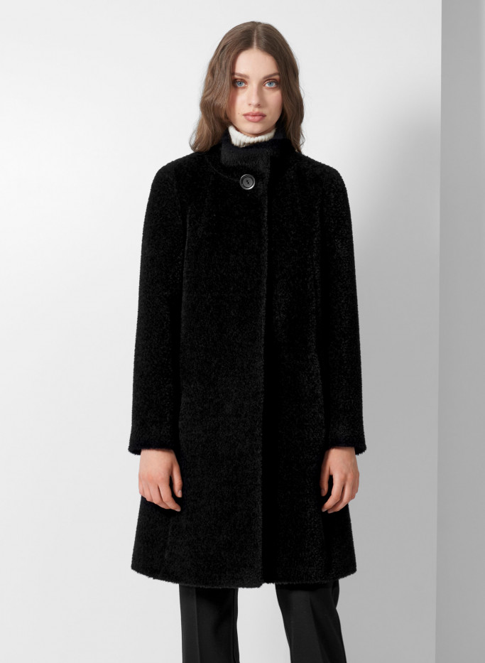 Wool and alpaca flared coat - Cinzia Rocca