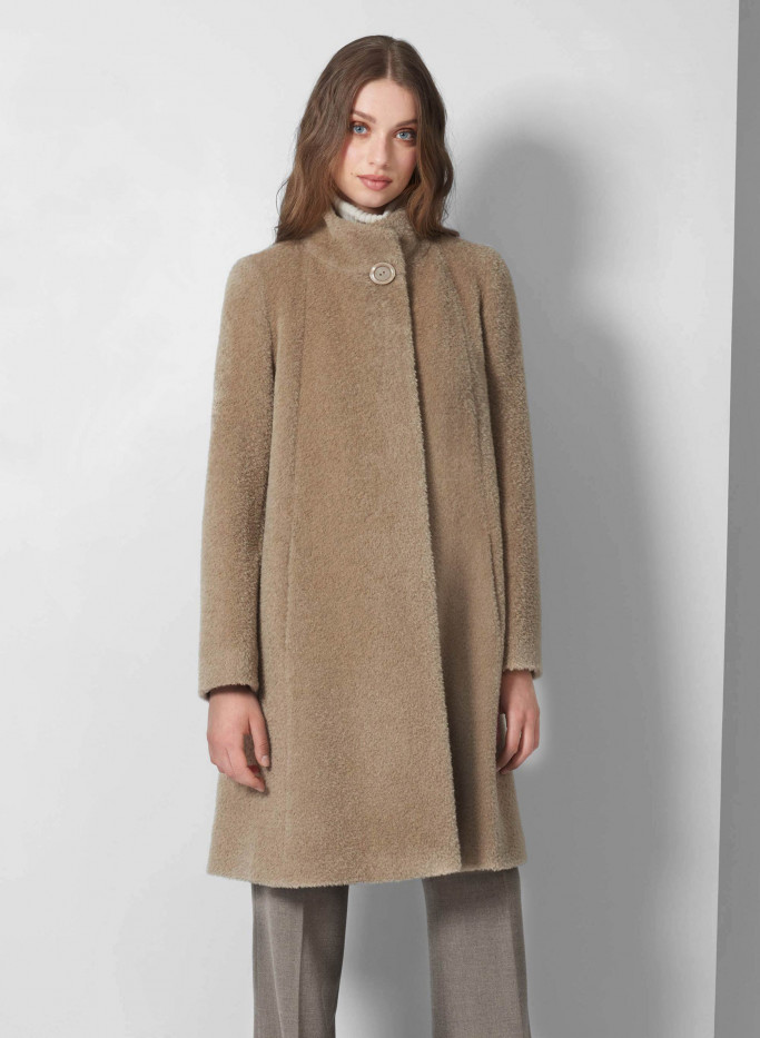 Wool and alpaca flared coat - Cinzia Rocca