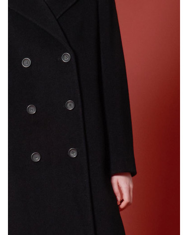 Long double breasted coat in wool and cashmere - Cinzia Rocca