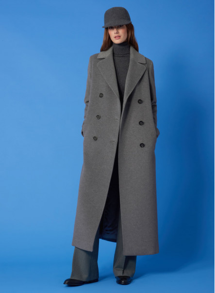 Long Wool Coat Womenlong Cashmere Coatwomen Wool Coatblack -  Sweden