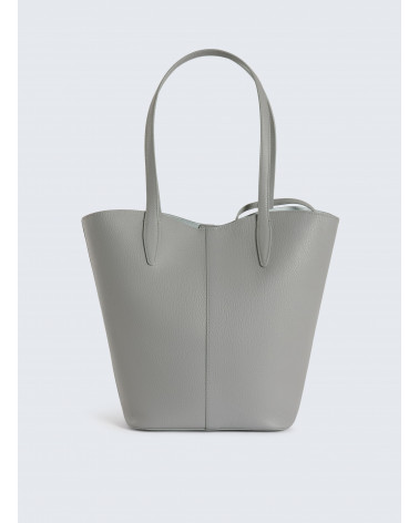 Tod's Light Grey Leather Medium Joy Shopper Tote Tod's