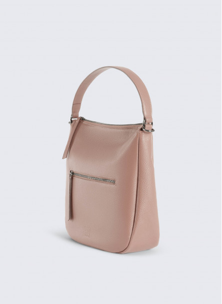 Cinzia Rocca - Taupe Shoulder Bag in Genuine Leather - Size: Tu